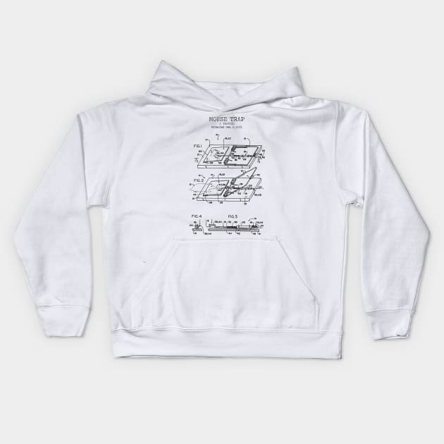 MOUSE TRAP Kids Hoodie by Dennson Creative